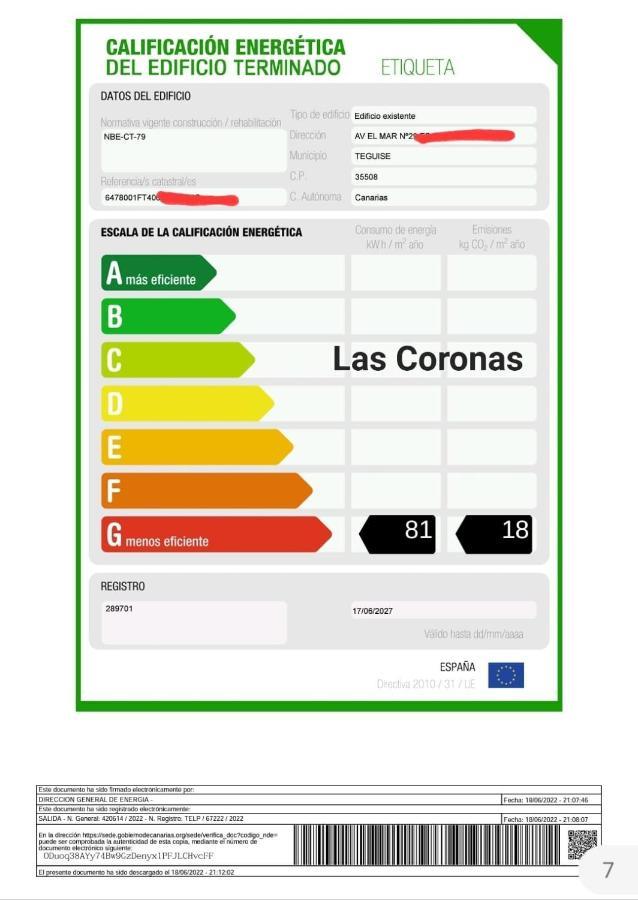 Vivienda Vacacional Las Coronas 48 Коста-Тегисе Экстерьер фото